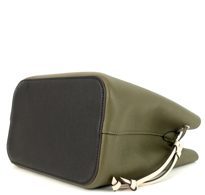 lockme calf leather bucket bag