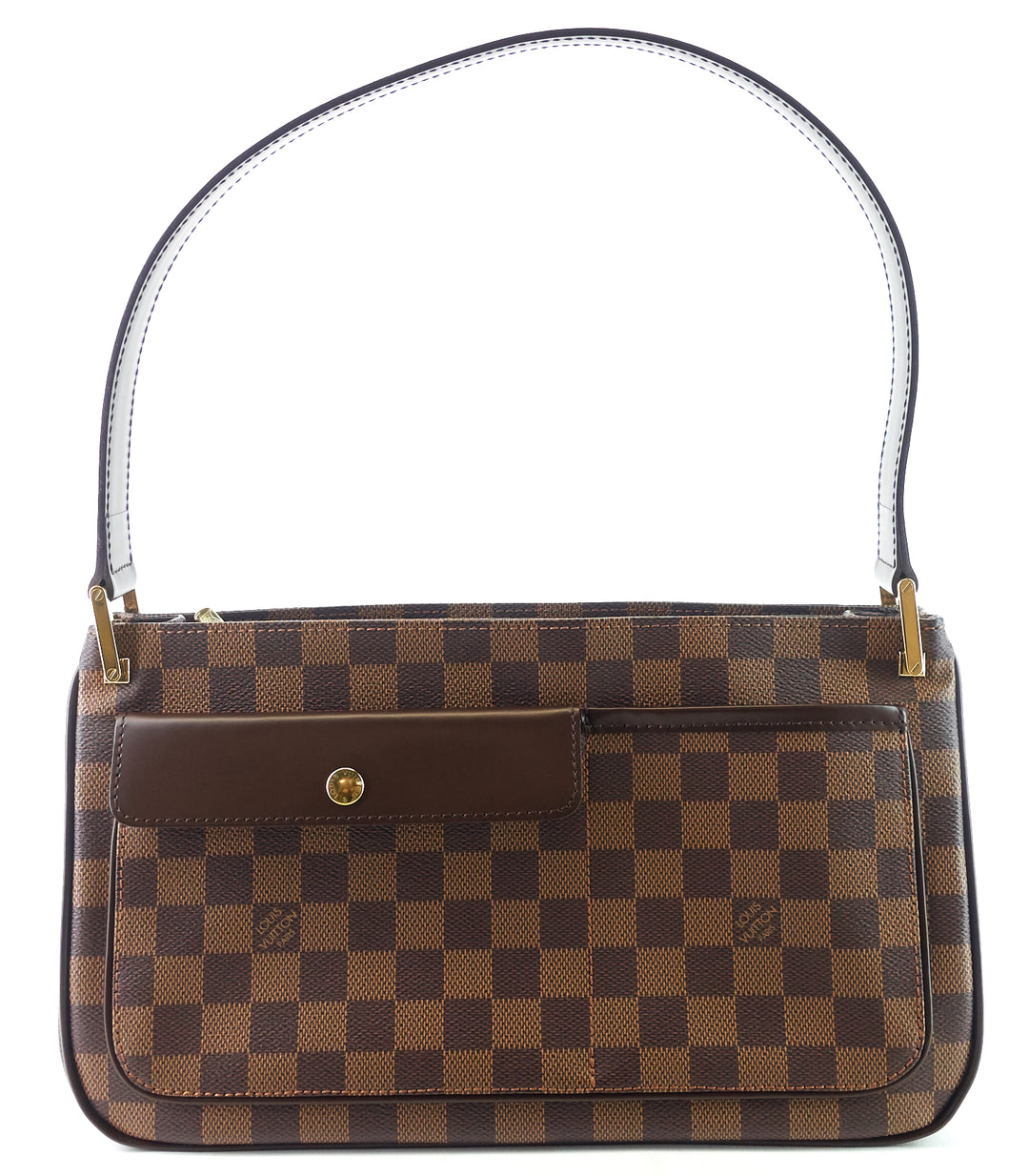 aubagne damier ebene canvas shoulder bag