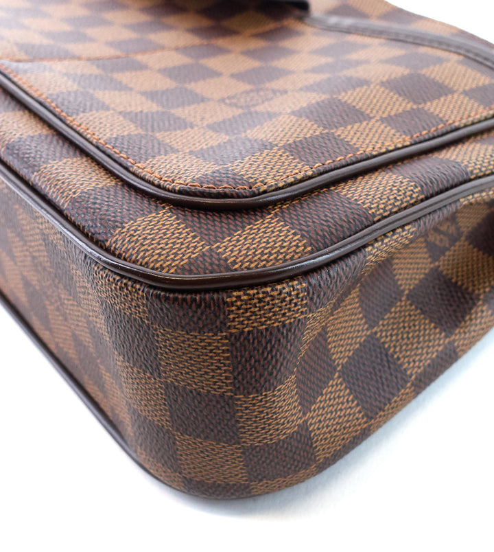 aubagne damier ebene canvas shoulder bag