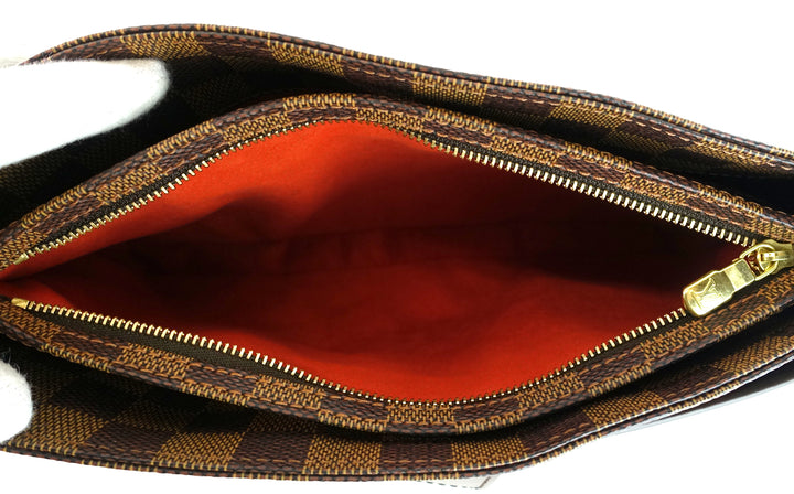 aubagne damier ebene canvas shoulder bag