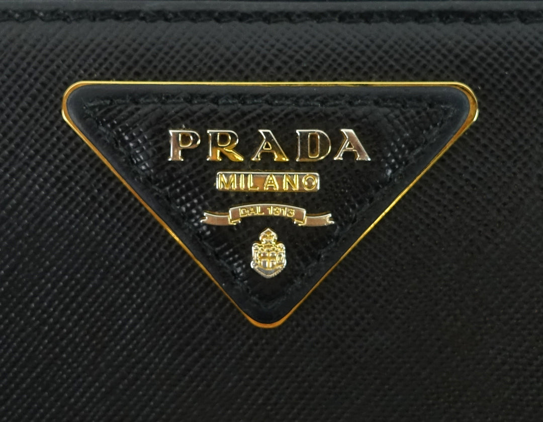 zip around saffiano leather wallet