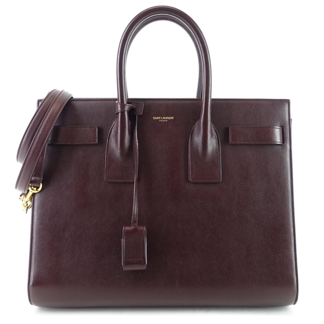 sac de jour small calf leather shopper tote bag