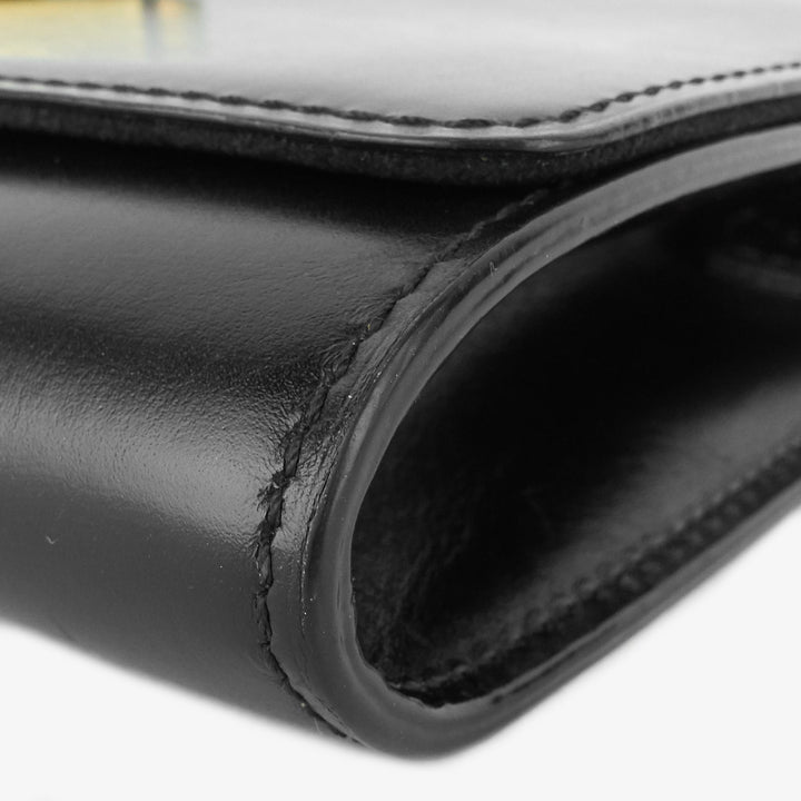 louise gm chain calfskin leather bag