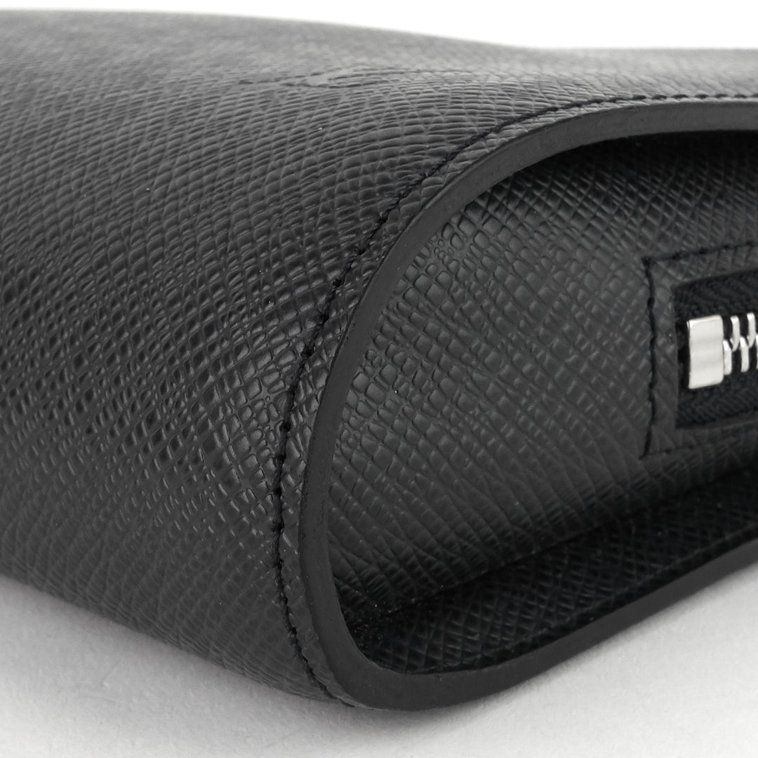 bakail taiga leather clutch bag