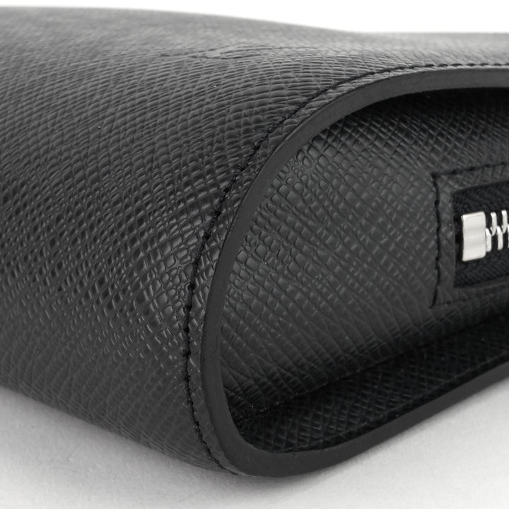 bakail taiga leather clutch bag