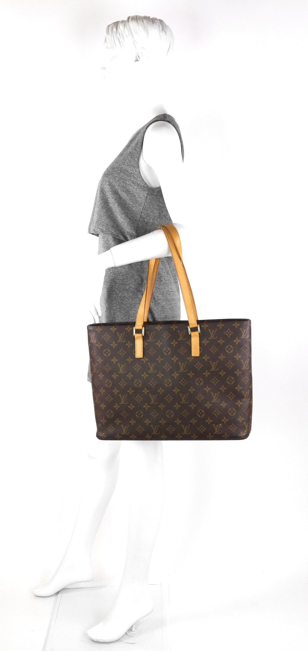 luco monogram canvas tote bag