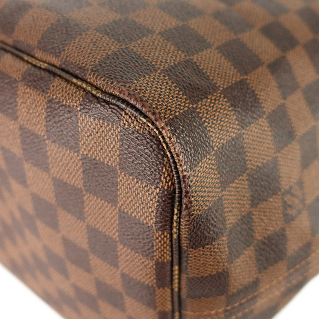 neverfull gm damier ebene canvas tote bag