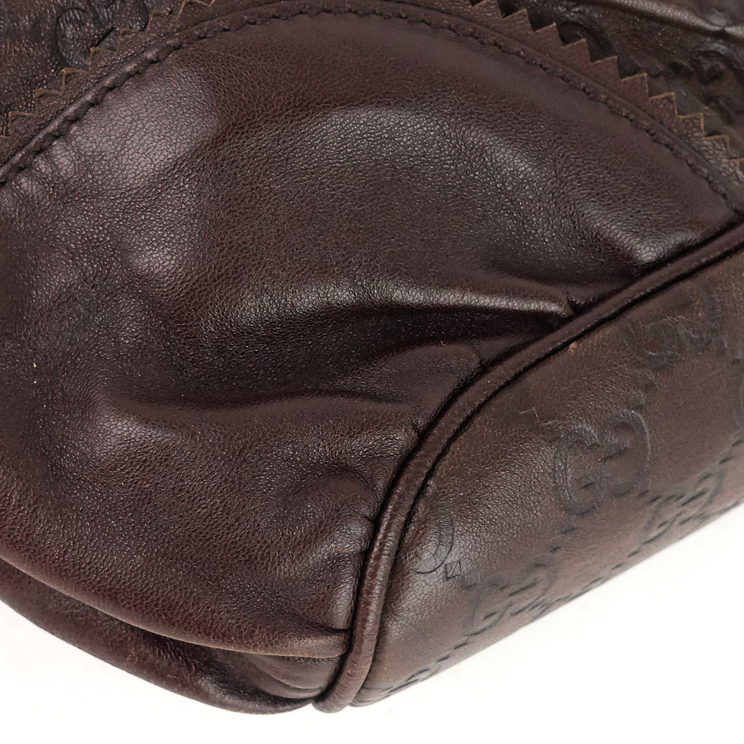 tribeca guccissima leather tote bag