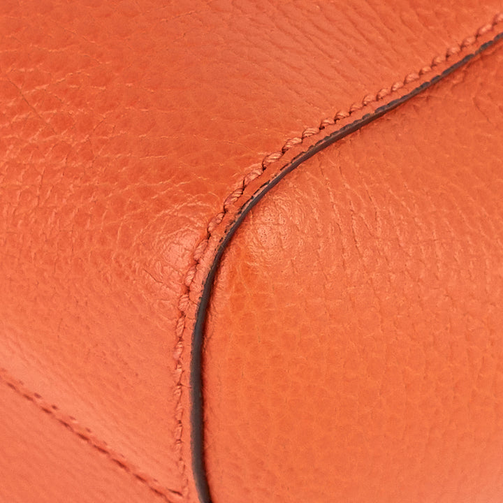 swing small textured calfskin tote bag