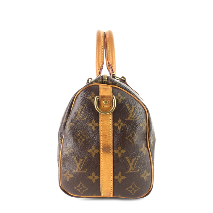 speedy 25 bandoulière monogram canvas bag