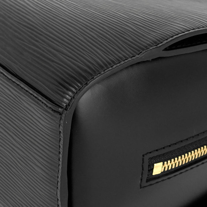 pont neuf pm black epi leather bag