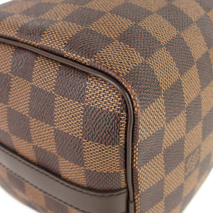 speedy bandoulière 25 damier ebene canvas bag