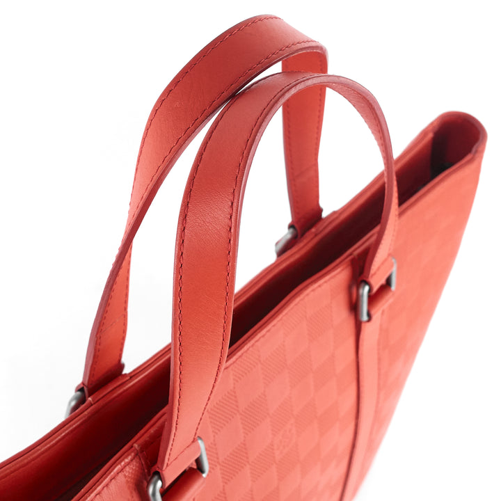 tadao pm damier infini leather tote bag