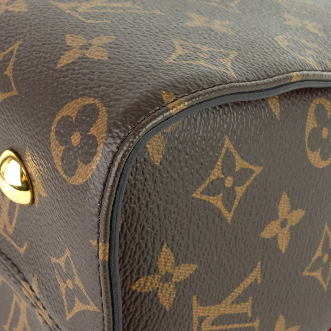 tuileries monogram canvas top handle tote bag