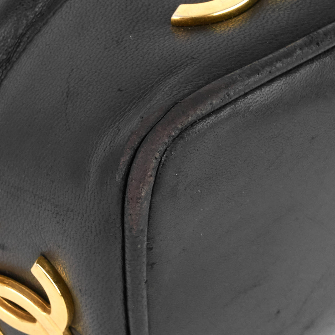 lambskin cc bucket bag