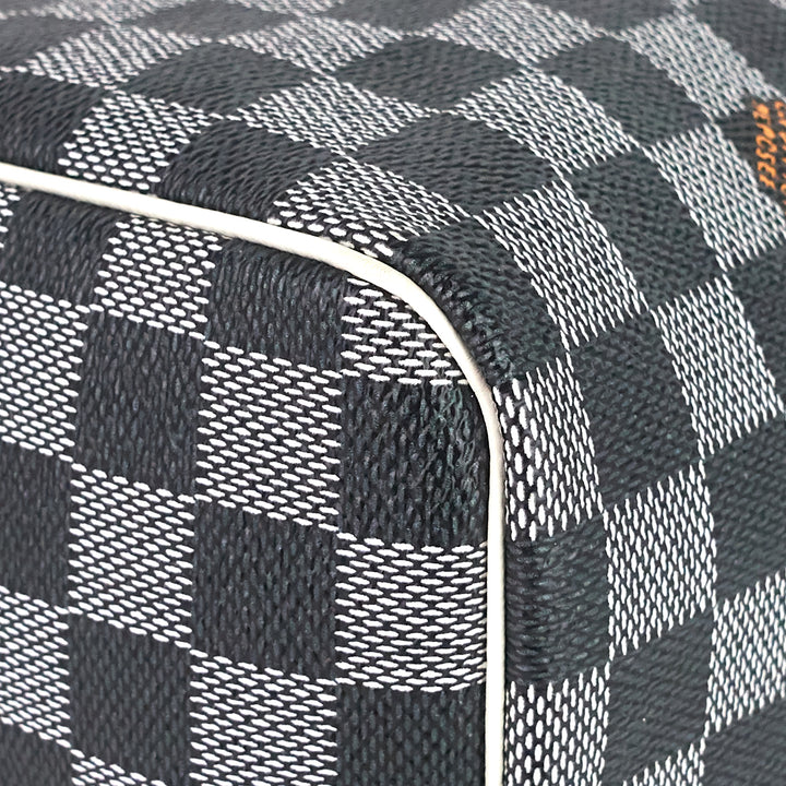 speedy 30 bandoulière black white damier canvas bag