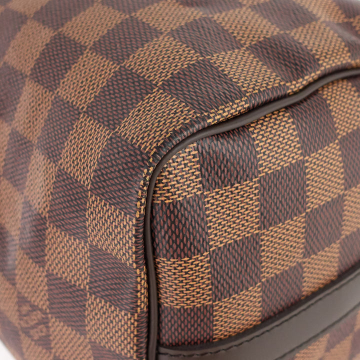 speedy 25 bandoulière damier ebene canvas bag