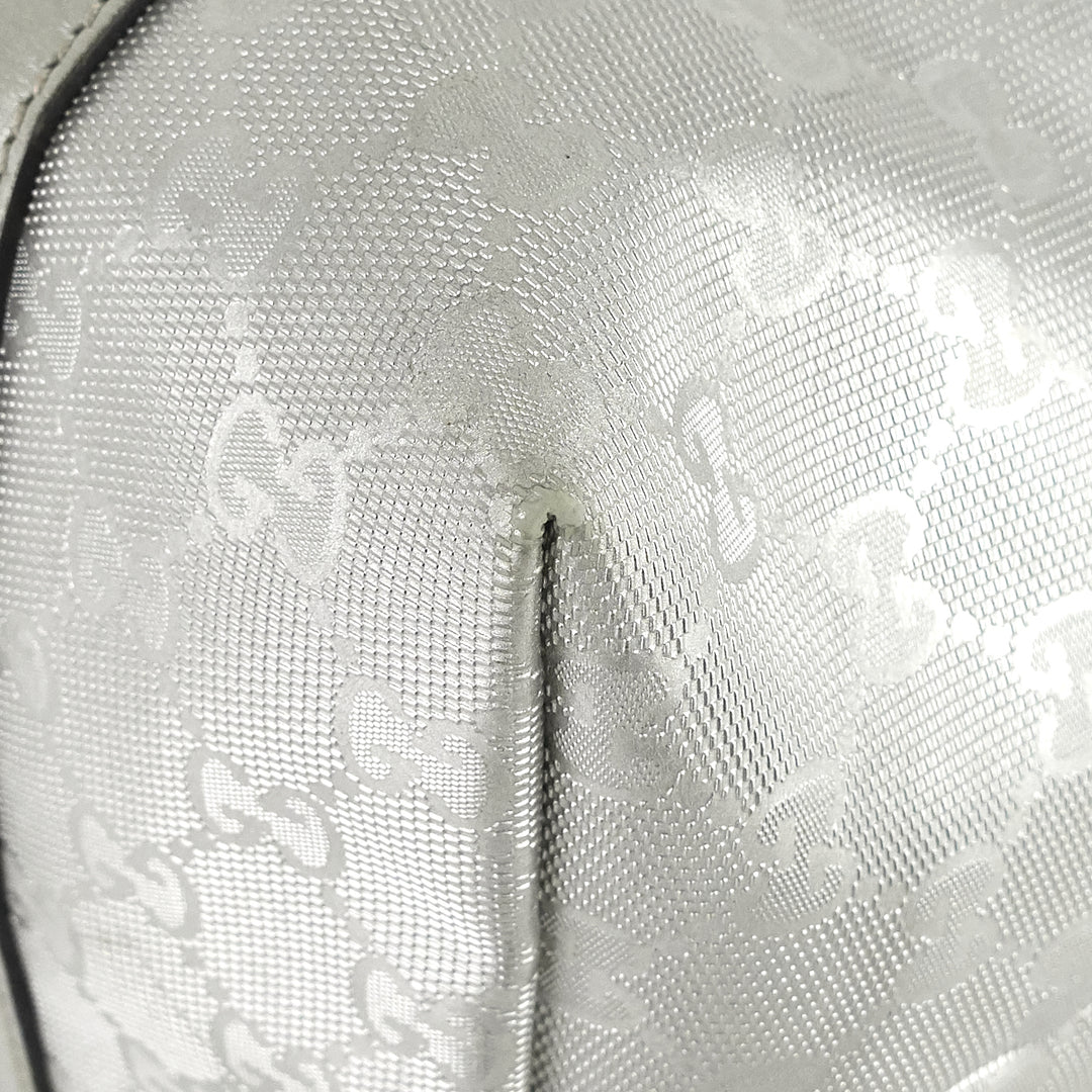 joy gg imprimé coated canvas tote bag