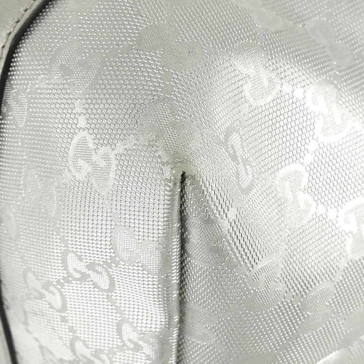 joy gg imprimé coated canvas tote bag