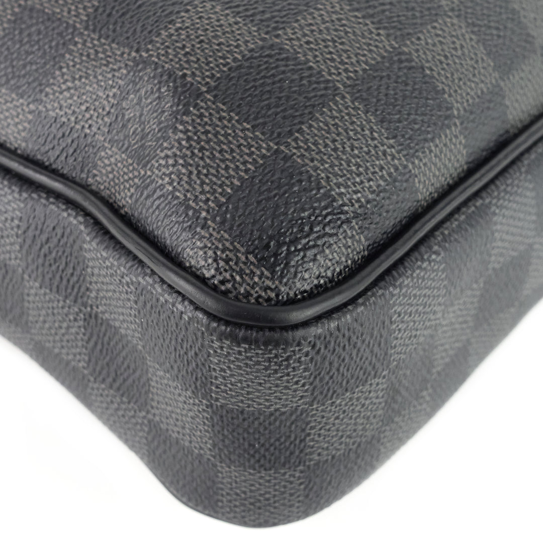 porte-documents voyage pm damier graphite canvas briefcase bag