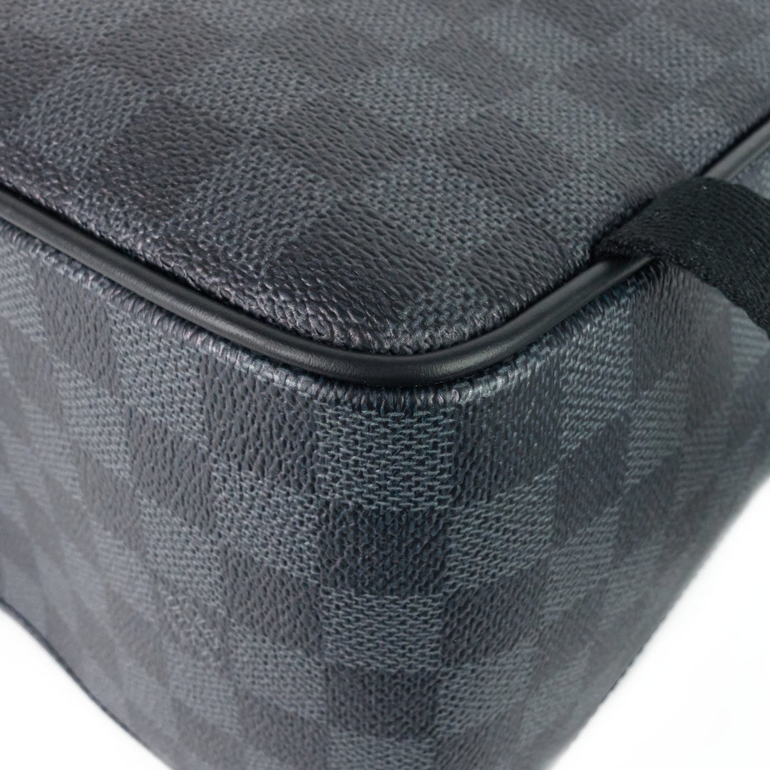 josh world map damier graphite canvas backpack