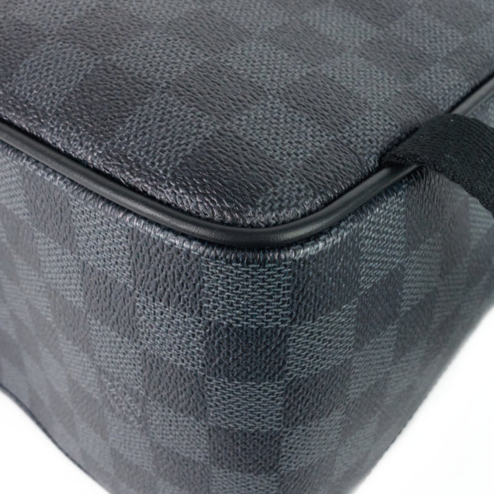 josh world map damier graphite canvas backpack