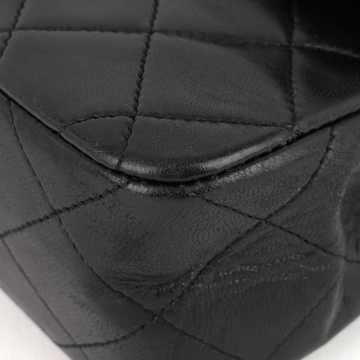 classic double flap small lambskin shoulder bag
