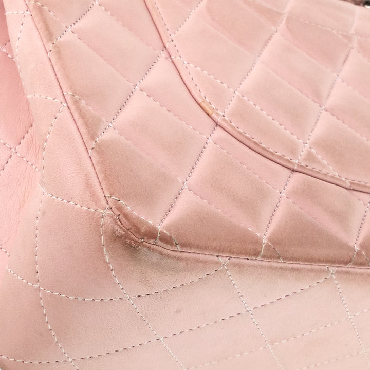 classic double flap medium lambskin leather bag