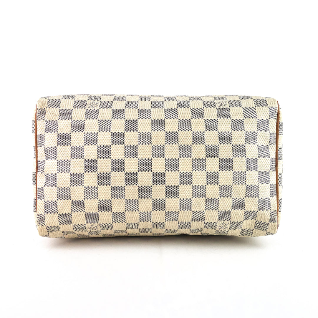 speedy 30 damier azur canvas bag