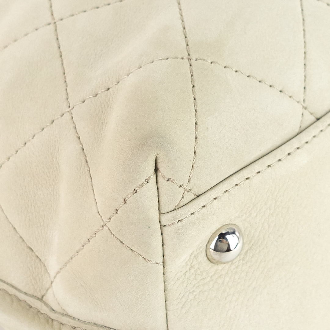 french riviera quilted suede hobo bag
