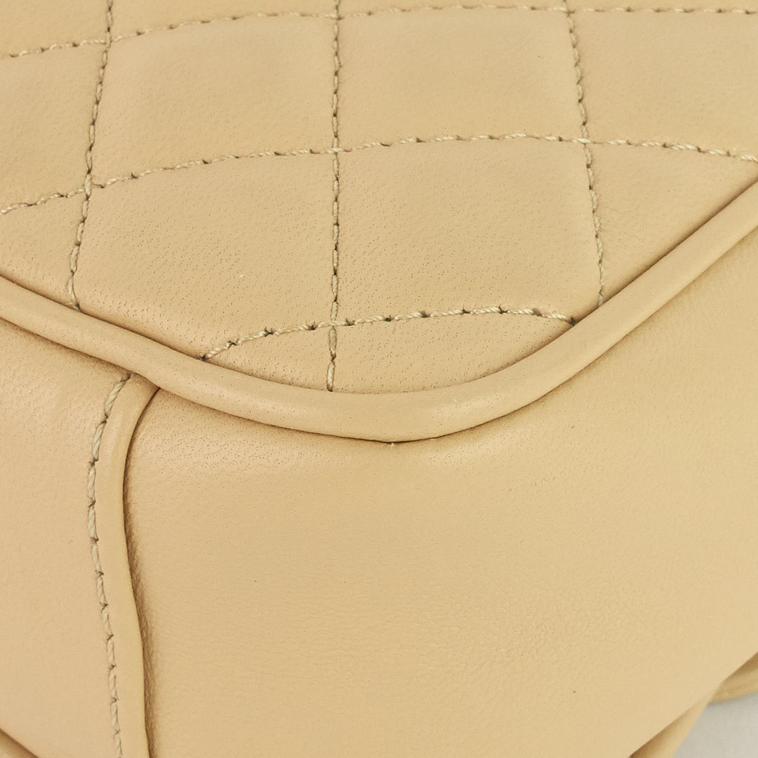 lovely day square lambskin flap bag