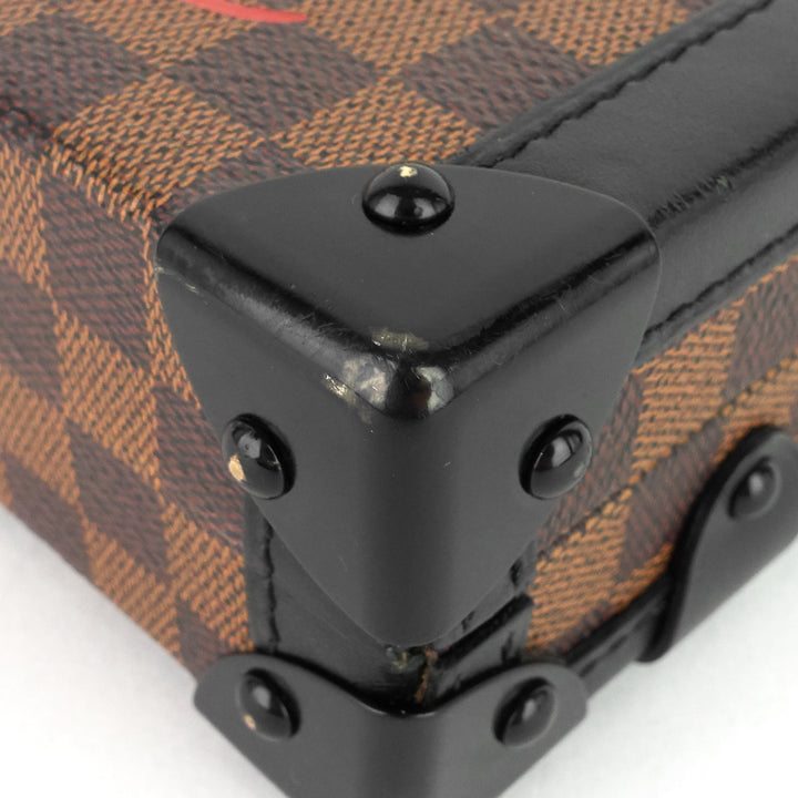 petite malle damier ebene cavas bag