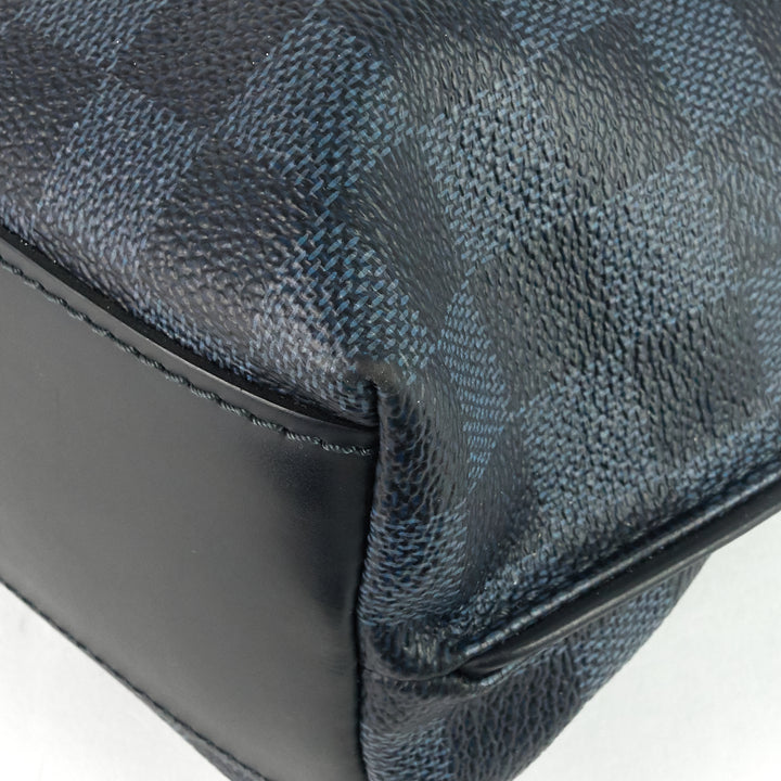 cabas jour damier cobalt canvas bag