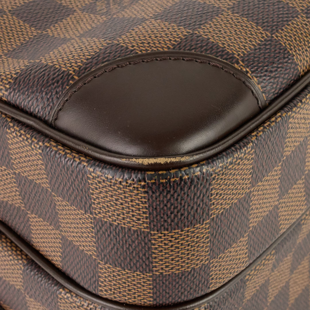 nil 28 damier ebene canvas messenger bag