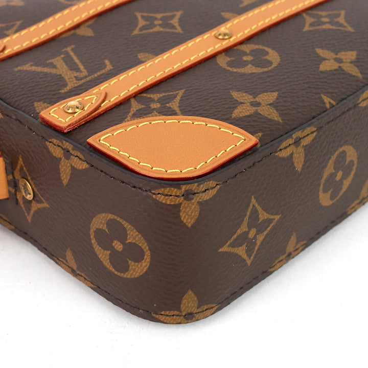 monogram canvas soft trunk pouch bag