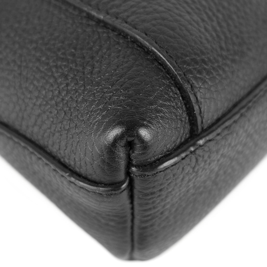 serviette dorian taurillon leather briefcase bag