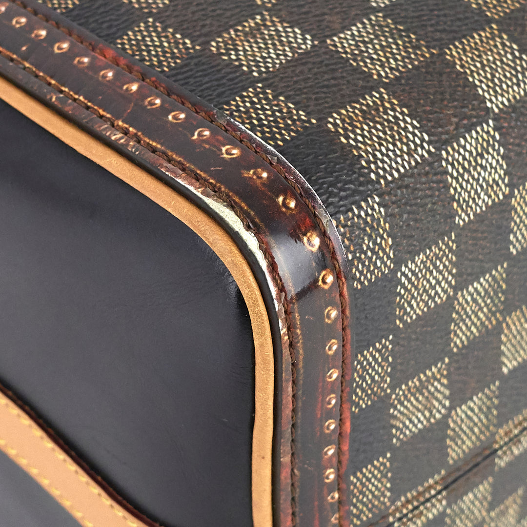 speedy noir 25 bandoulière time trunk coated canvas bag