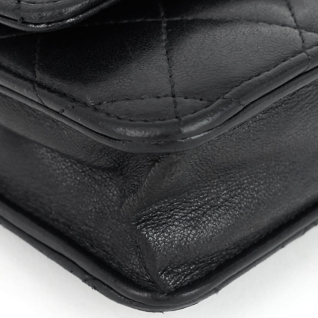 wallet on chain lambskin bag