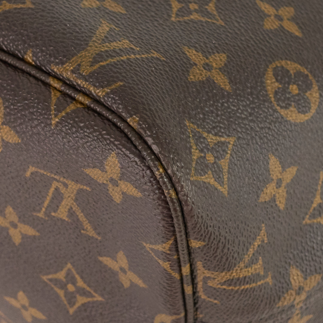 neverfull mm monogram canvas tote bag