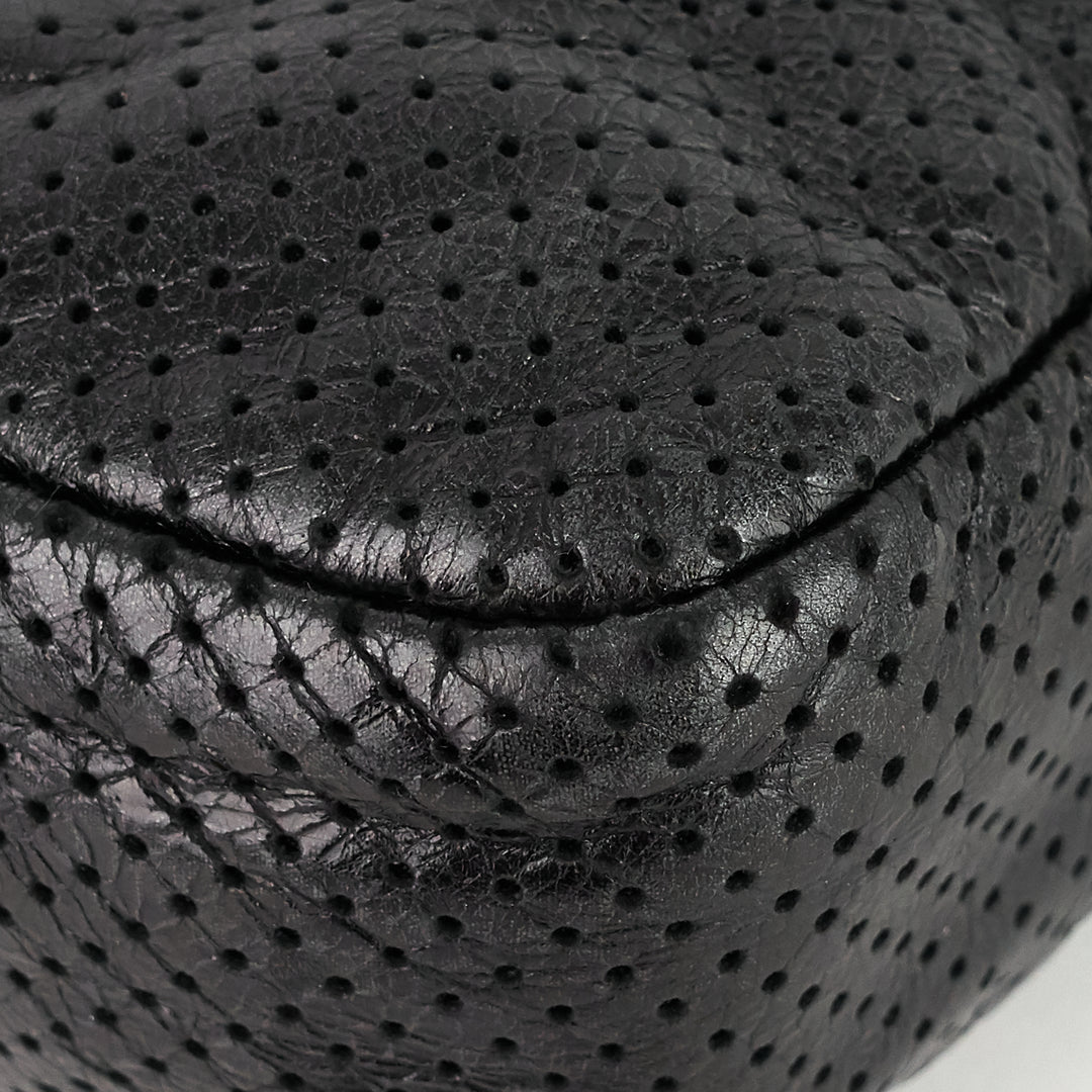 perforated reissue lambskin flap bag