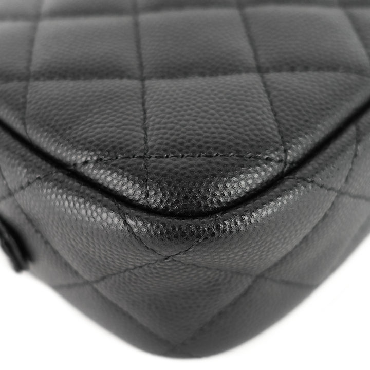 camera case mini caviar leather bag