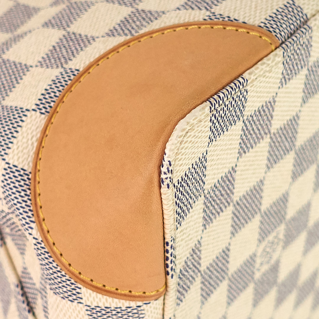 hampstead pm damier azur canvas tote bag