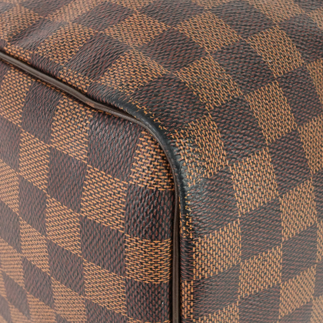speedy 35 damier ebene canvas bag