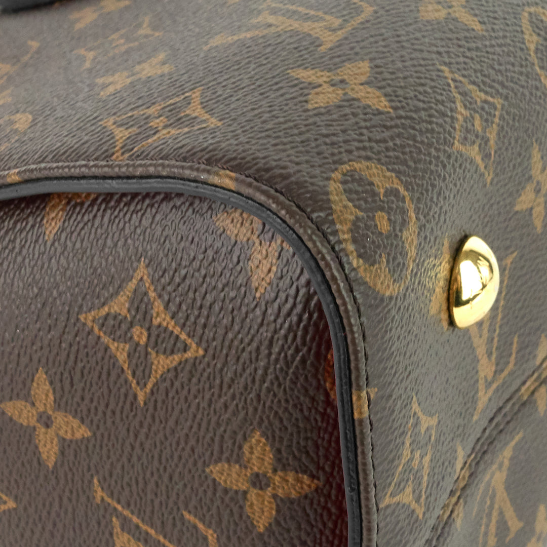 tuileries monogram canvas top handle tote bag