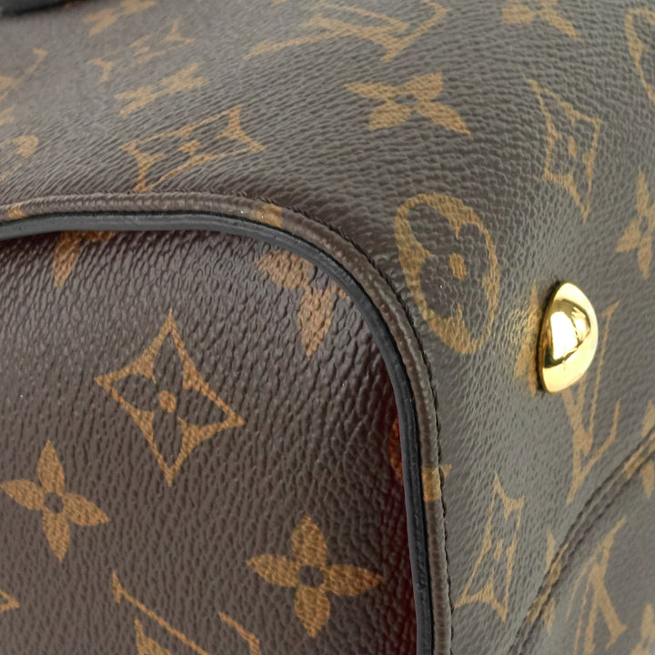 tuileries monogram canvas top handle tote bag