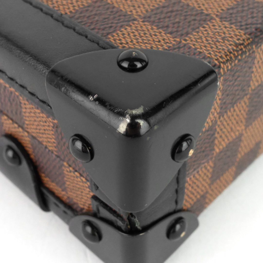 petite malle damier ebene cavas bag