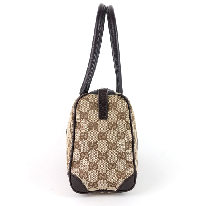 vintage small gg canvas boston bag