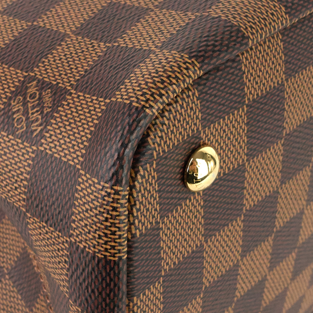 kensington damier ebene canvas tote bag