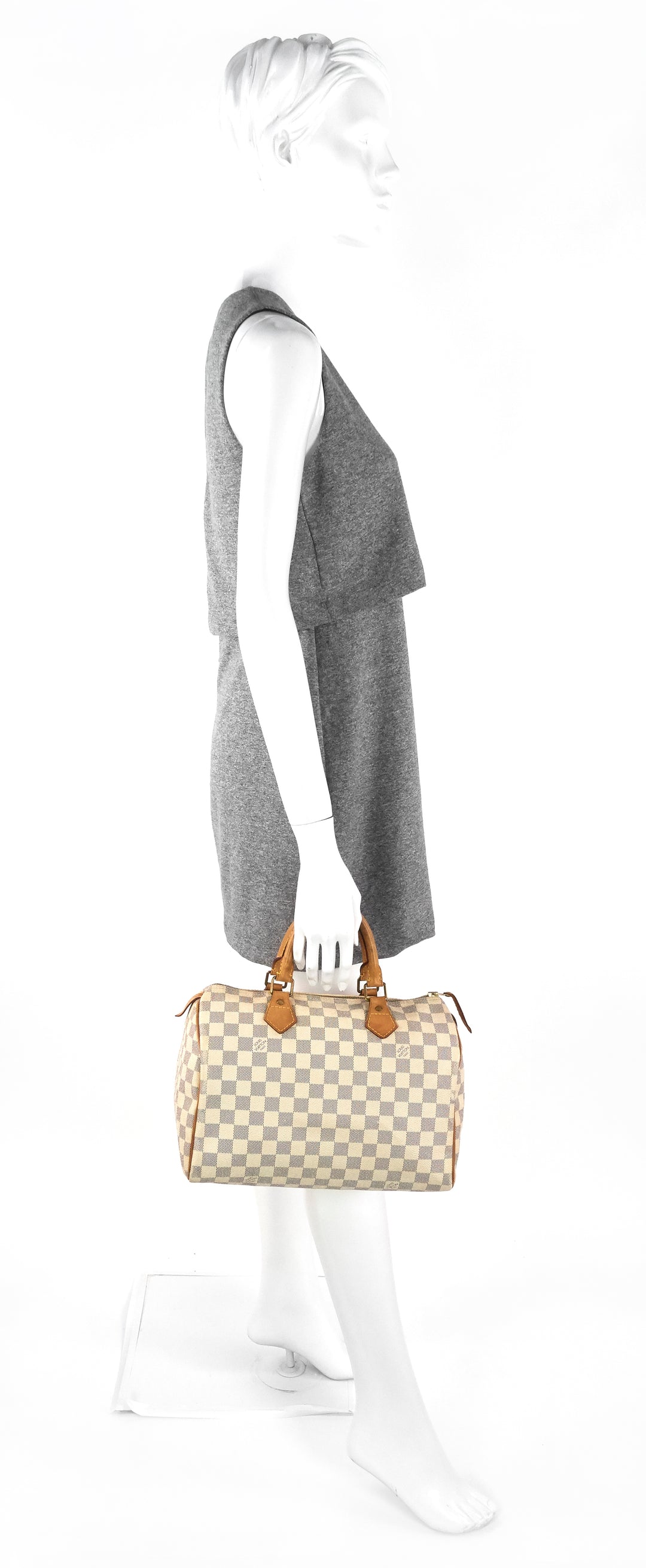 speedy 30 damier azur canvas bag