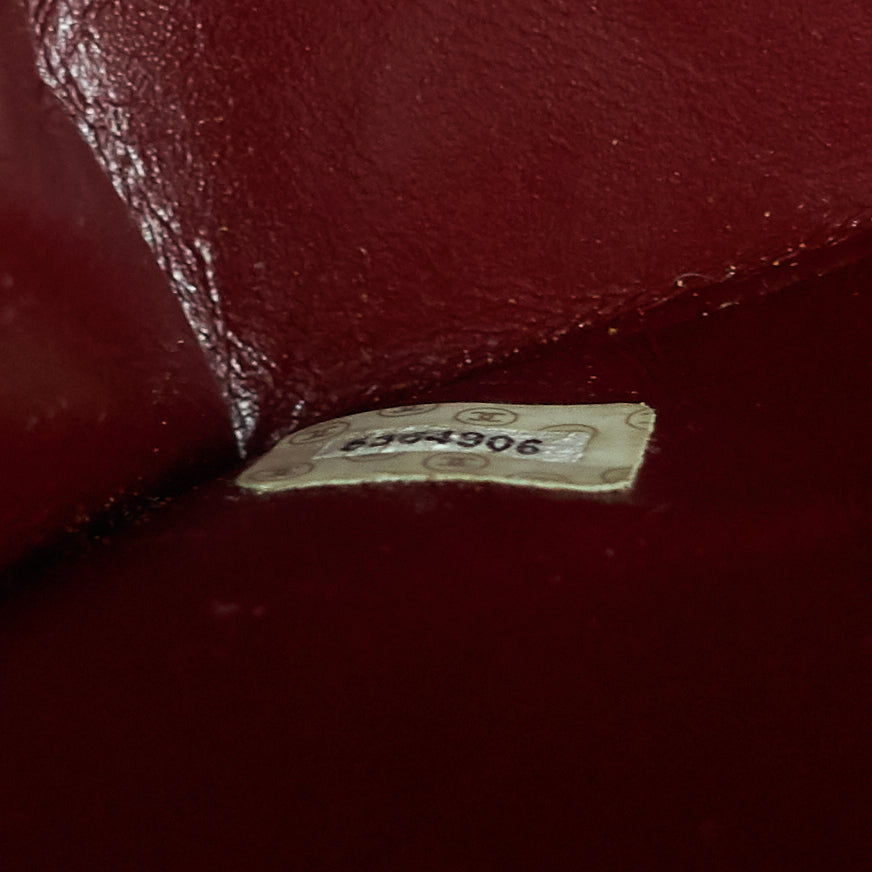 paris limited edition double flap lambskin leather bag